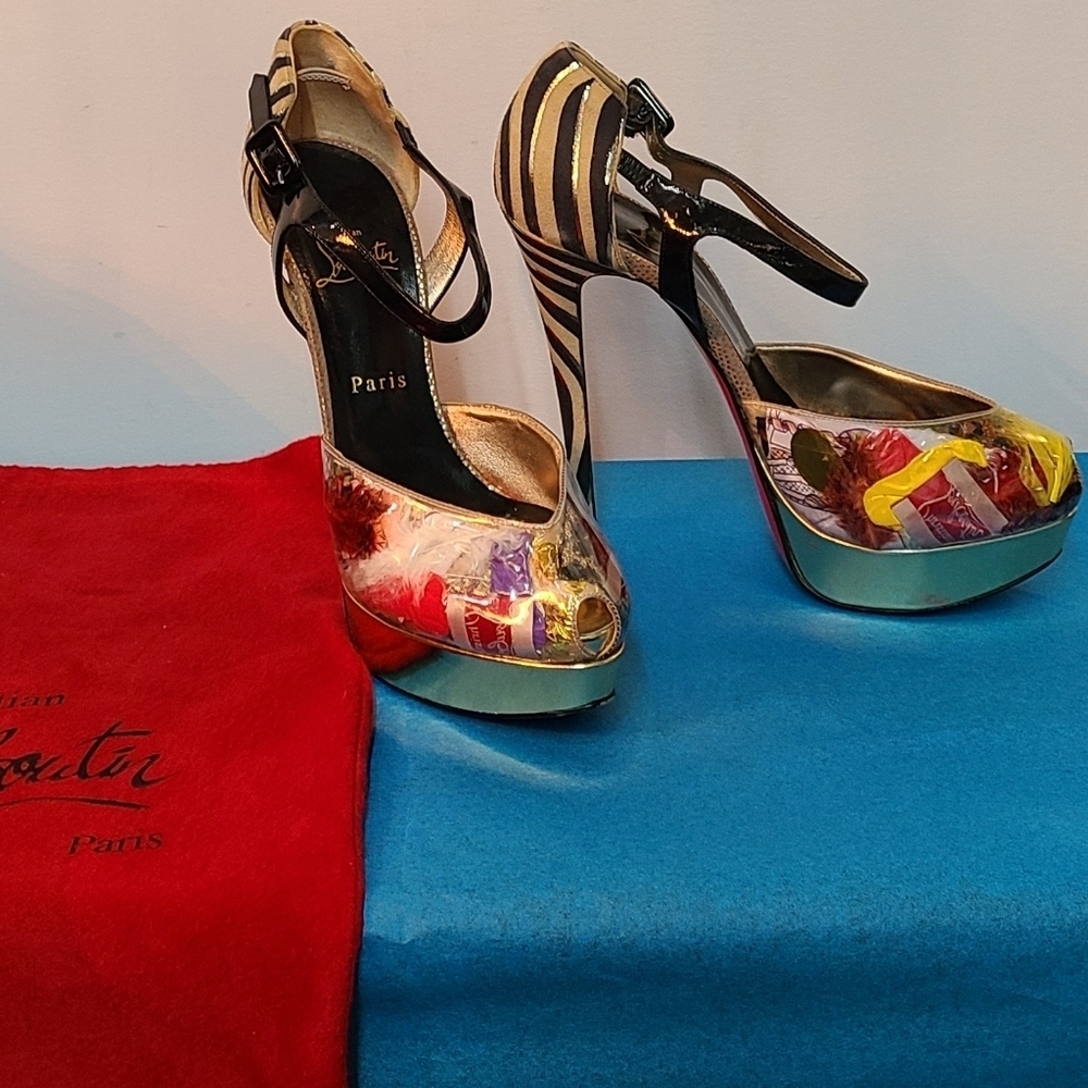 Christian Louboutin Havana Trash Eco Friendly Fashion Pumps